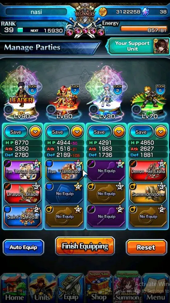 Grand Summoners Accounts Global|Rank 39|Starter|3 Ascend|[Young Inheritor I image 2