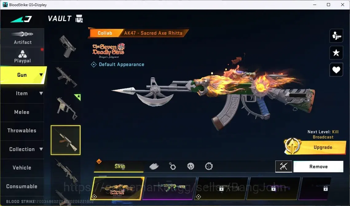 Blood Strike Accounts ASIA | 1 ETERNAL Desert eagle | 3 7DS | 2 TR | 1 L image 7