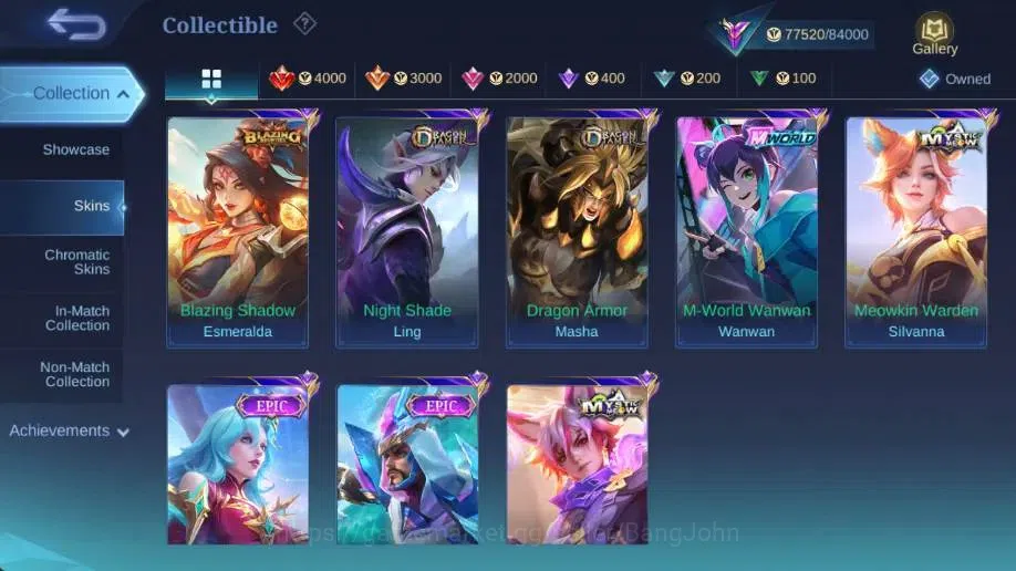 Mobile Legends: Bang Bang Accounts Global|Hero 132|Skin 335|Renowned|Itachi+Sasuke|ST image 17