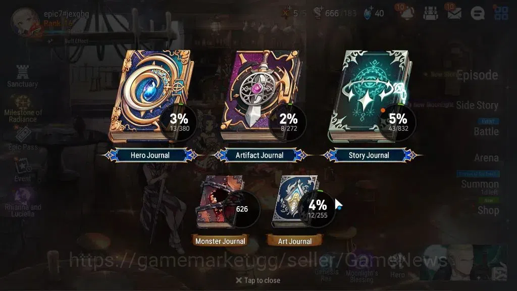 Epic Seven Accounts GLOBAL Unverif|New Era|2 ML(Rhiana N Luciela,EW Lu image 3
