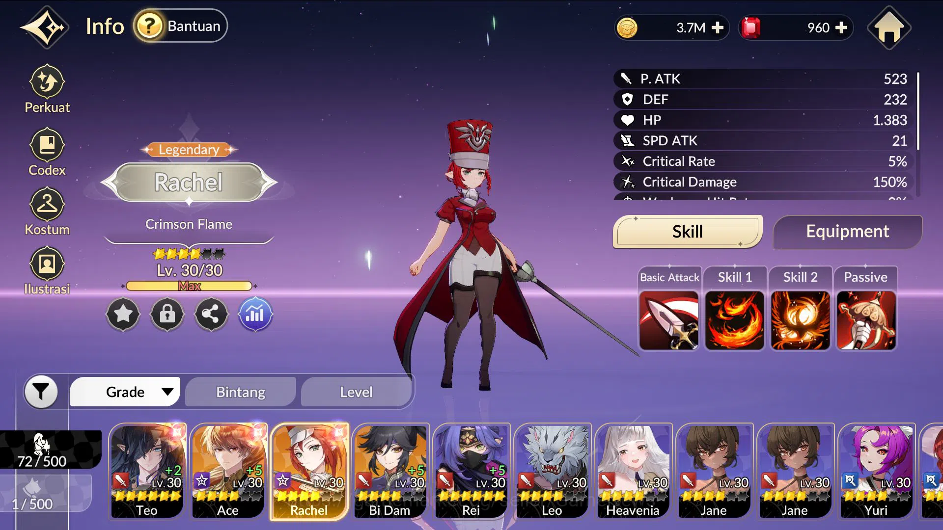 Seven Knights Re:Birth Accounts Global|Starter 4 Legendary(Teo*6,Ace,BI Dam,Rachel image 16