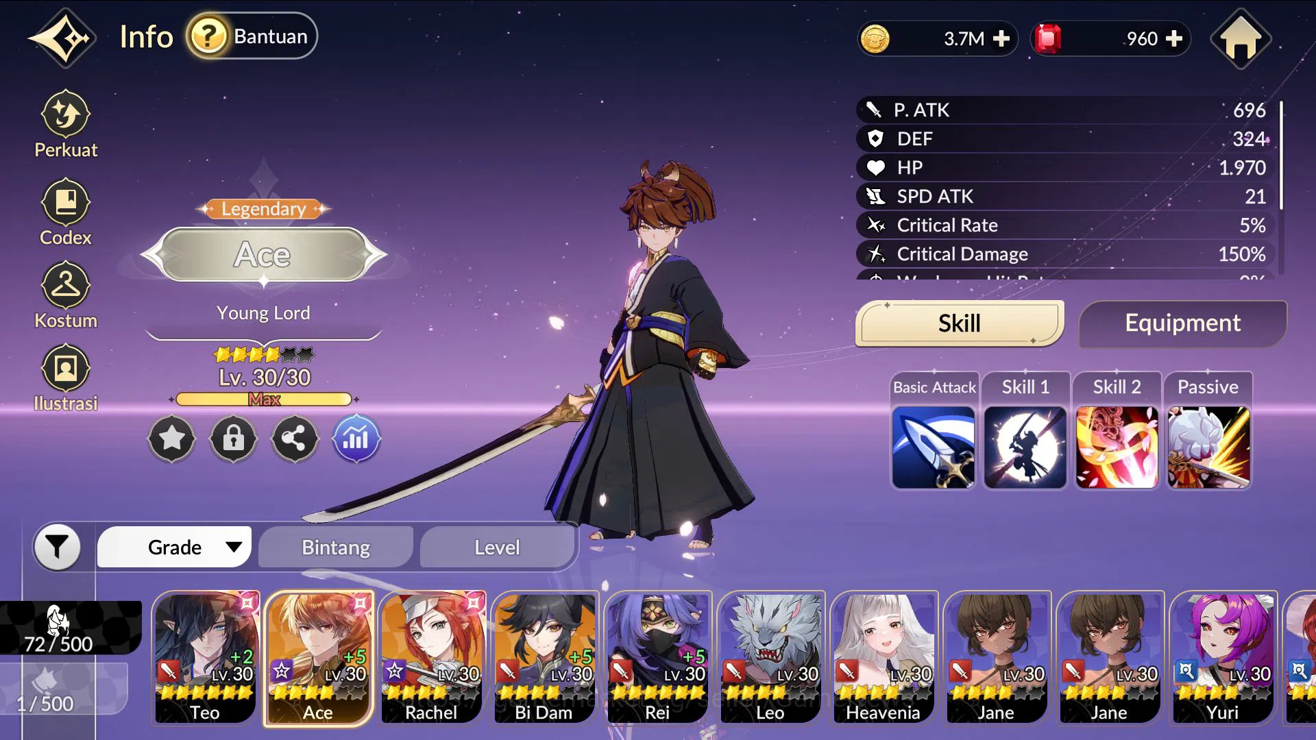 Seven Knights Re:Birth Accounts Global|Starter 4 Legendary(Teo*6,Ace,BI Dam,Rachel image 17