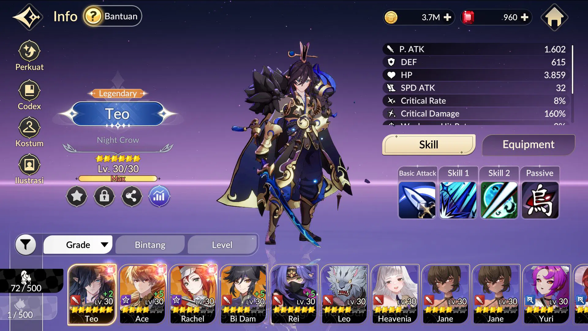 Seven Knights Re:Birth Accounts Global|Starter 4 Legendary(Teo*6,Ace,BI Dam,Rachel image 18