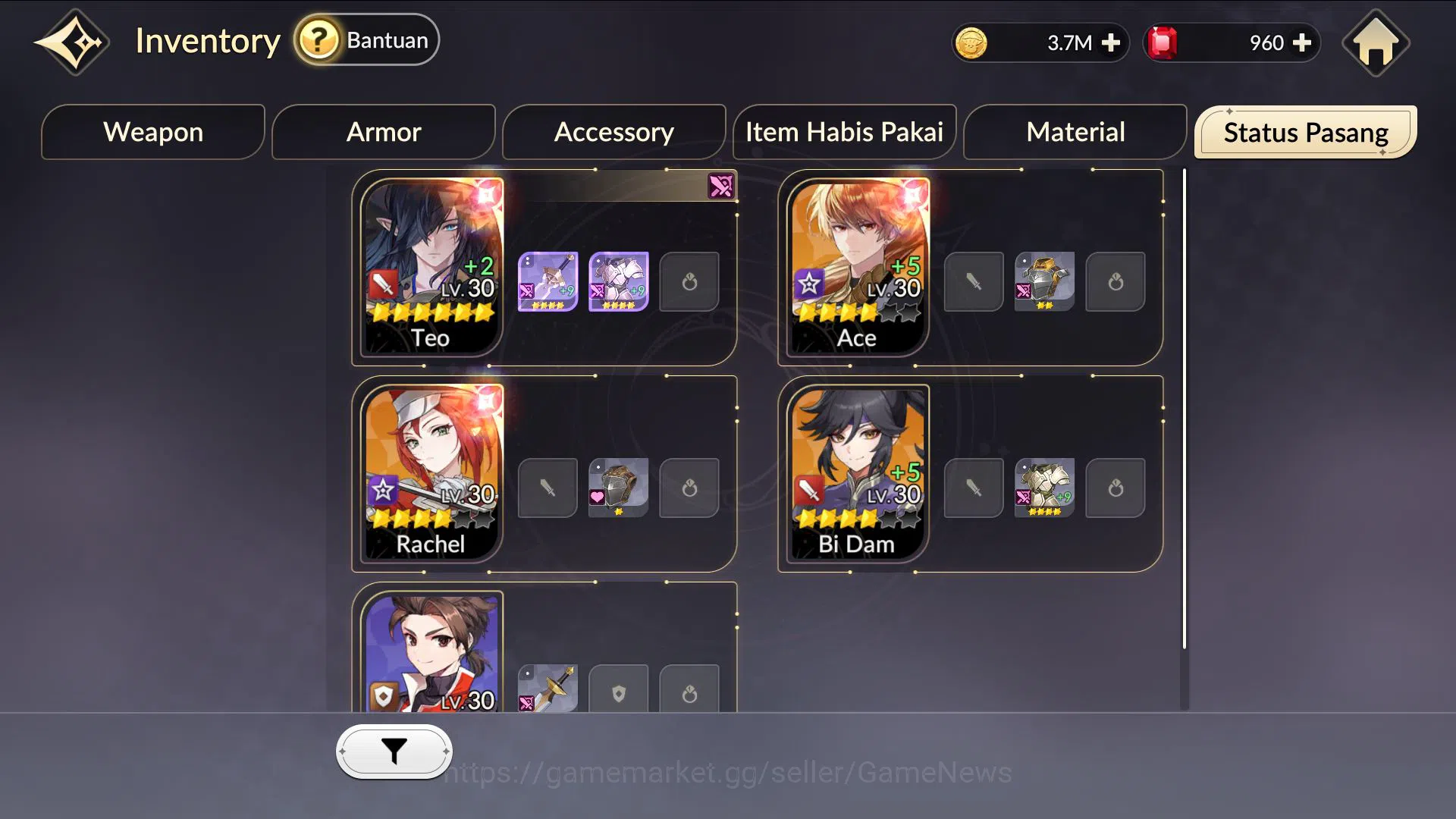 Seven Knights Re:Birth Accounts Global|Starter 4 Legendary(Teo*6,Ace,BI Dam,Rachel image 9