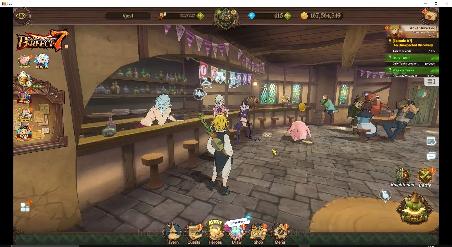 The Seven Deadly Sins: Grand Cross Accounts ASIA|5,4M CC|415 DM+78 LS|4 LR+5 UR+Many Collab|El image 1