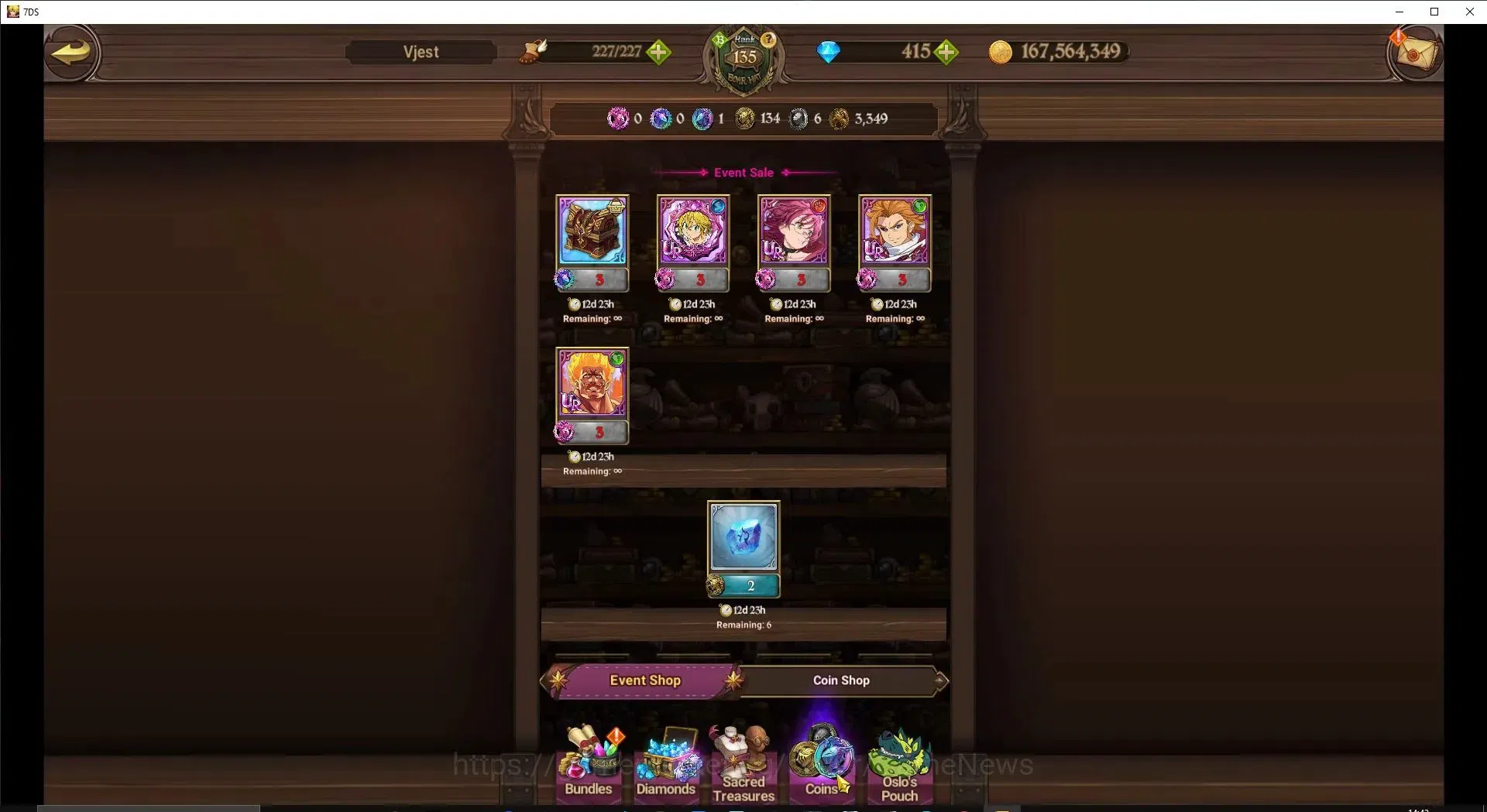 The Seven Deadly Sins: Grand Cross Accounts ASIA|5,4M CC|415 DM+78 LS|4 LR+5 UR+Many Collab|El image 16