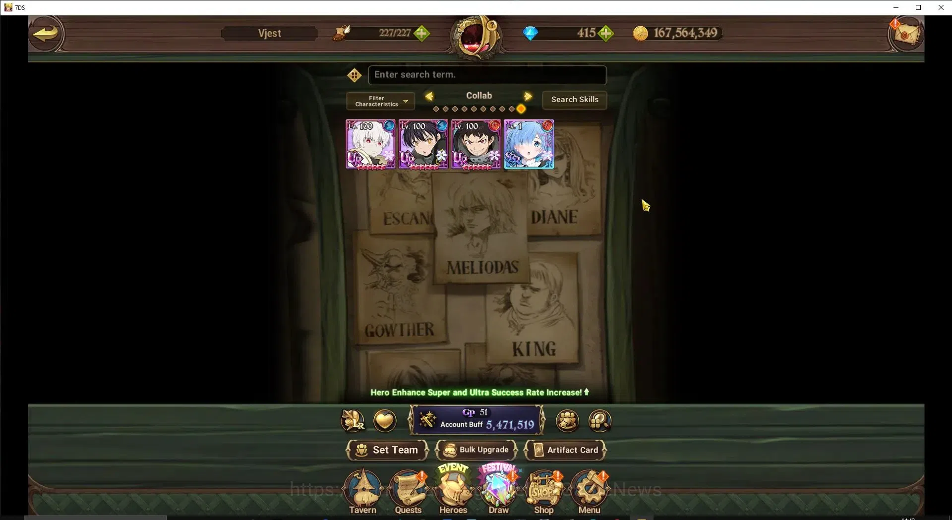 The Seven Deadly Sins: Grand Cross Accounts ASIA|5,4M CC|415 DM+78 LS|4 LR+5 UR+Many Collab|El image 4