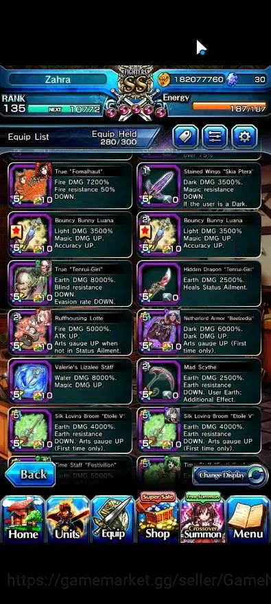 Grand Summoners Accounts End-Game Global|Rank 135|33 Ascend+20TW(Summer Miyu,Sayaka Miki,Shirou Emiya,JAY,Chloe,WaRhERO 20
