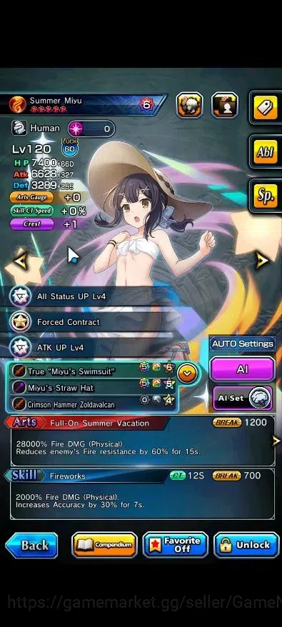 Grand Summoners Accounts End-Game Global|Rank 135|33 Ascend+20TW(Summer Miyu,Sayaka Miki,Shirou Emiya,JAY,Chloe,WaRhERO 6