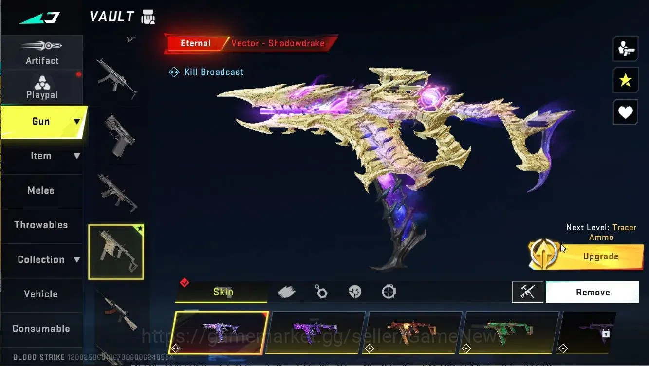 Blood Strike Accounts ASIA|ETERNAL Vector-Shadowdrake Lv3|Collab TOKREV image 16
