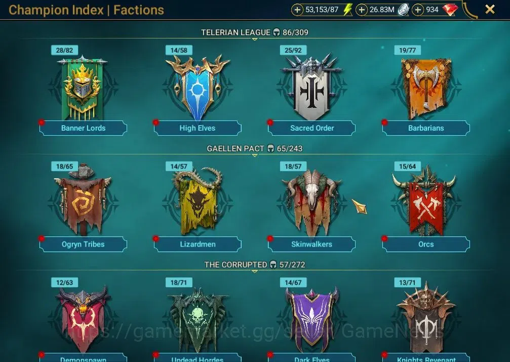 Raid: Shadow Legends Accounts Lv 26|735K Pwr|18 Legend(Ninja,Sun Wukong,Artak,Mi image 20