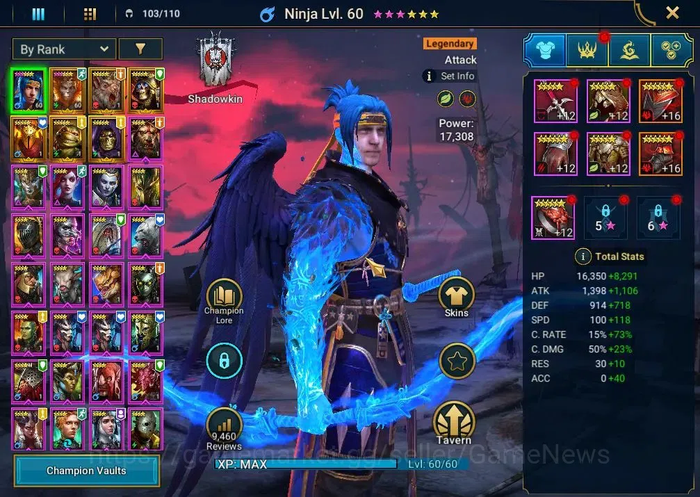 Raid: Shadow Legends Accounts Lv 26|735K Pwr|18 Legend(Ninja,Sun Wukong,Artak,Mi image 3