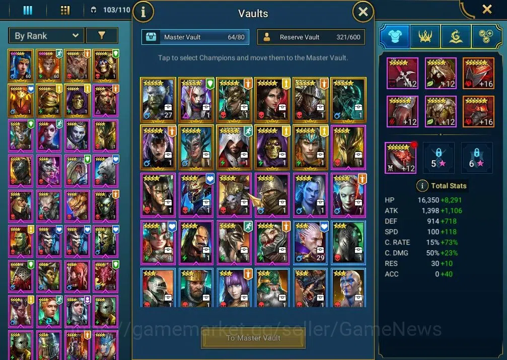 Raid: Shadow Legends Accounts Lv 26|735K Pwr|18 Legend(Ninja,Sun Wukong,Artak,Mi image 9