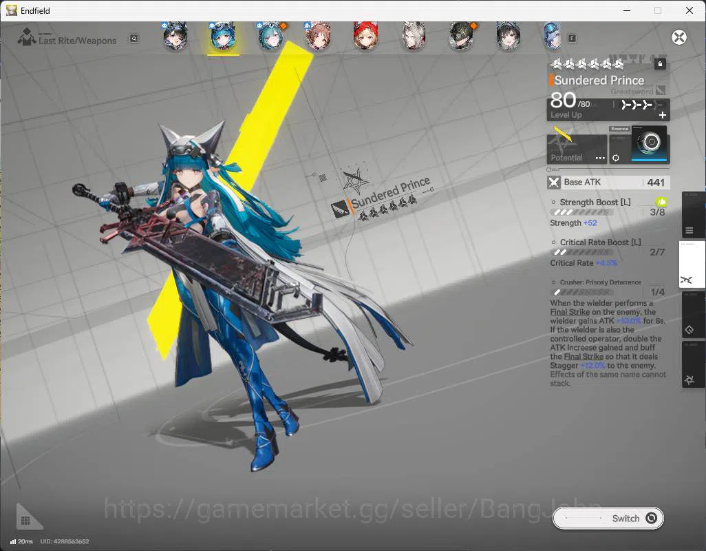Arknights: Endfield Accounts ASIA | LVL 49 | WP 6s 7| tangtang sign, Ardelia si image 12