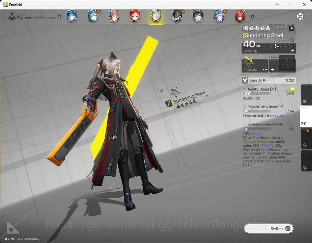 Arknights: Endfield Accounts ASIA | LVL 49 | WP 6s 7| tangtang sign, Ardelia si image 16