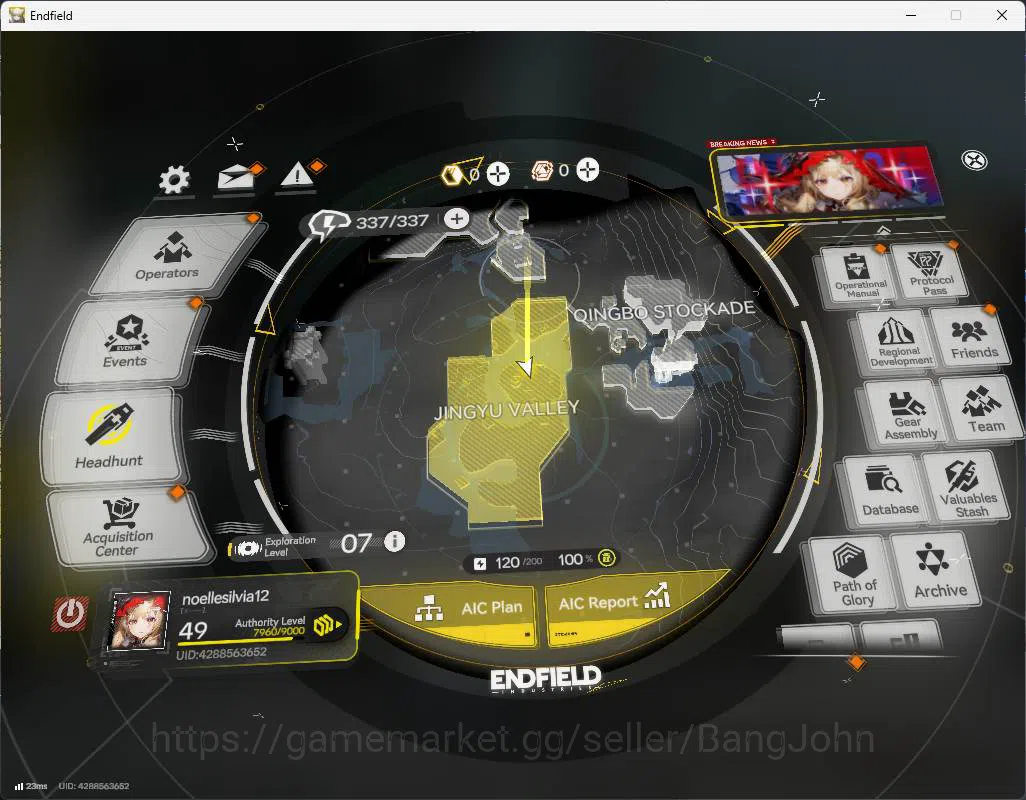 Arknights: Endfield Accounts ASIA | LVL 49 | WP 6s 7| tangtang sign, Ardelia si image 2