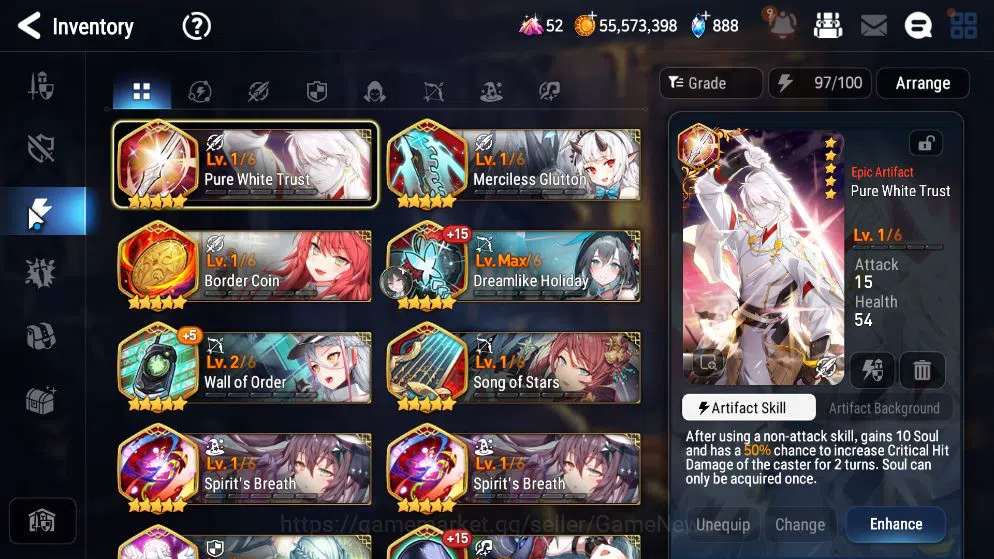 Epic Seven Accounts High-End GLOBAL Unverif|New Era|7 ML(E Ilynav,US Choux,B Hwayoung,Etc)+Rinak,AS Flan,Ruiza,Etc|PoH 12