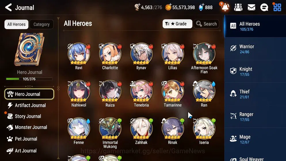 Epic Seven Accounts High-End GLOBAL Unverif|New Era|7 ML(E Ilynav,US Choux,B Hwayoung,Etc)+Rinak,AS Flan,Ruiza,Etc|PoH 7