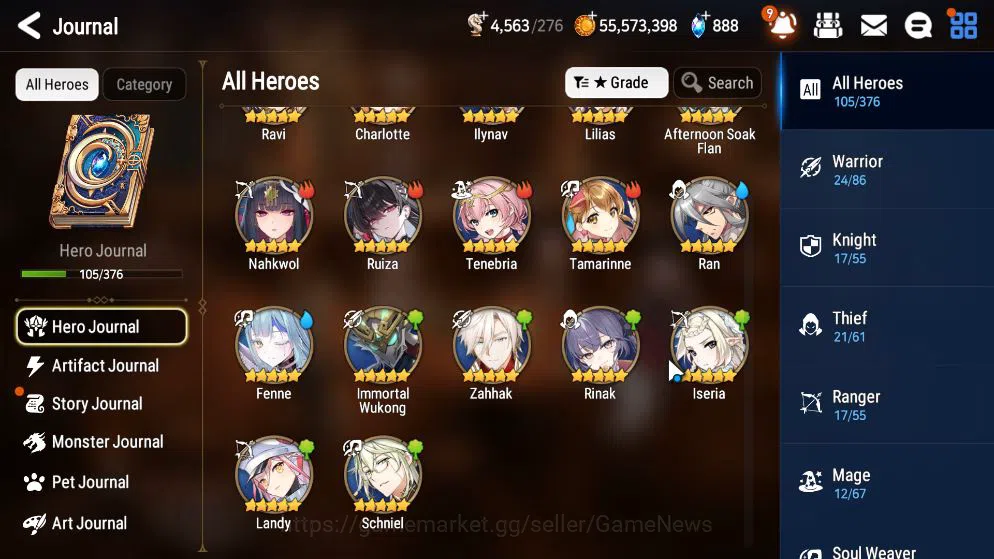 Epic Seven Accounts High-End GLOBAL Unverif|New Era|7 ML(E Ilynav,US Choux,B Hwayoung,Etc)+Rinak,AS Flan,Ruiza,Etc|PoH 8