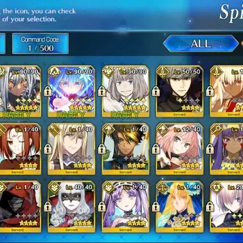Fate-Grand Order Accounts NA Lv 92 |4 SSR Servant|(Koyanskaya Light, Oberon, Space Ciel, Nito Alter) +Free SSR