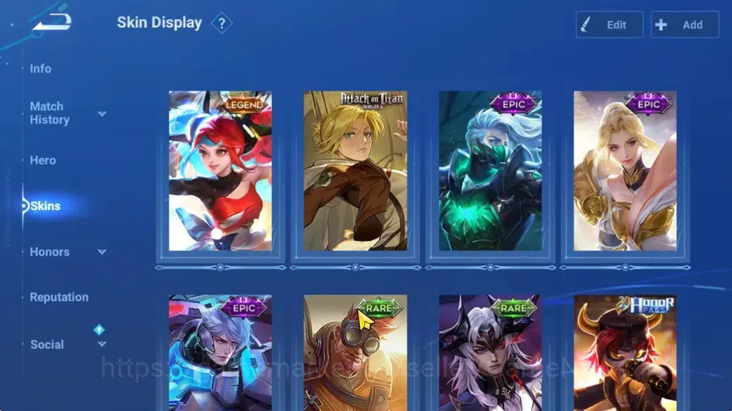 Honor of Kings Accounts Hero 33 Skin 14| Legend (Angela) | AOT (Mayene),3  image 3