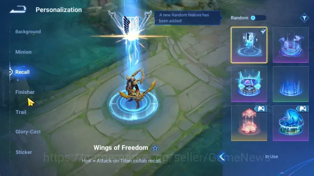 Honor of Kings Accounts Hero 33 Skin 14| Legend (Angela) | AOT (Mayene),3  image 6