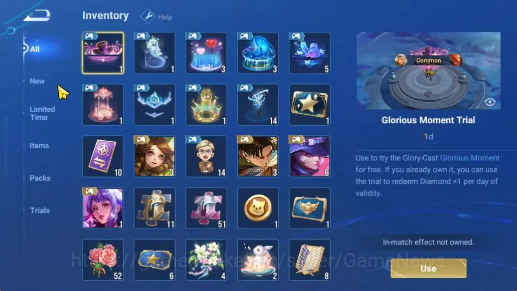 Honor of Kings Accounts Hero 33 Skin 14| Legend (Angela) | AOT (Mayene),3  image 9