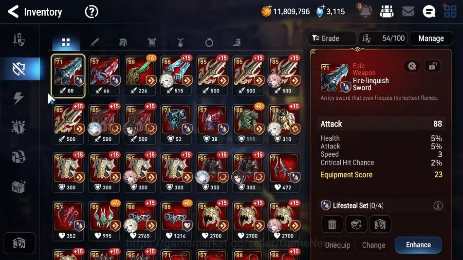 Epic Seven Accounts High-End GLOBAL Unverif|New Era|3 ML(Rhiana&Luciel,Specimen Sez,SOT Snow)+Zahhak,Fenne,Landy,Etc|Poh 15