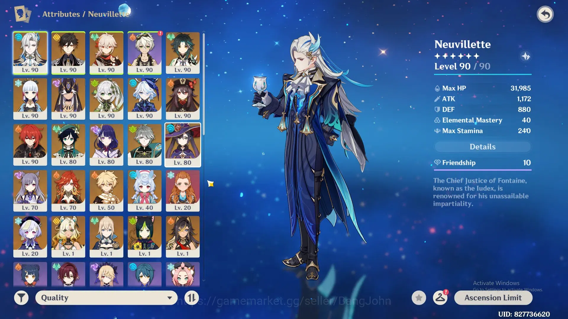 Genshin Impact Accounts Asia|AR 60|15 Limit+5Sign(Neuvillette,Furina,Kazuh image 16