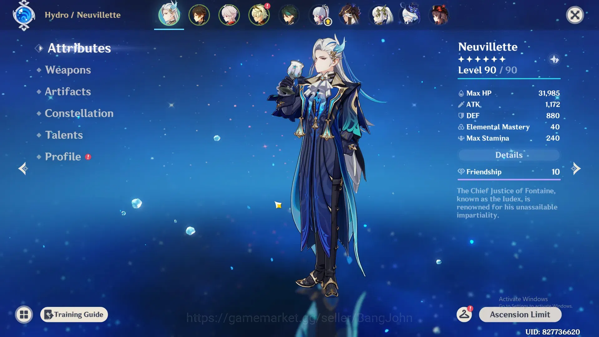 Genshin Impact Accounts Asia|AR 60|15 Limit+5Sign(Neuvillette,Furina,Kazuh image 18