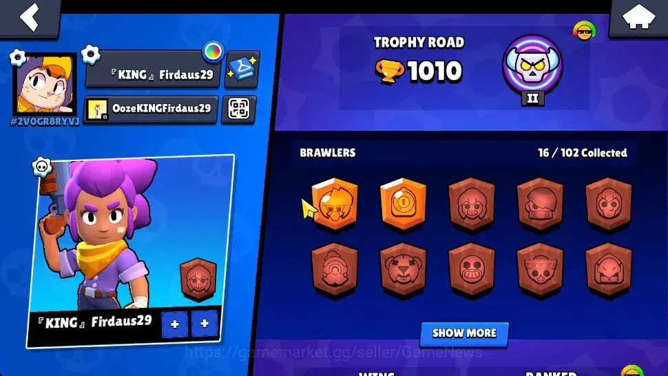 Brawl Stars Accounts 1010 Trophy|16 Brawlers 3 Max Lvl [Edgar,Berry,She image 2