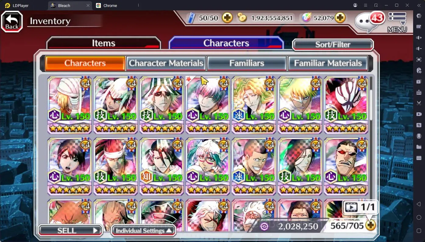 Bleach: Brave Souls Accounts High-End GLOBAL |52K 17