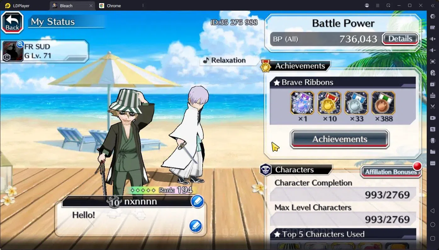 Bleach: Brave Souls Accounts High-End GLOBAL |52K 2