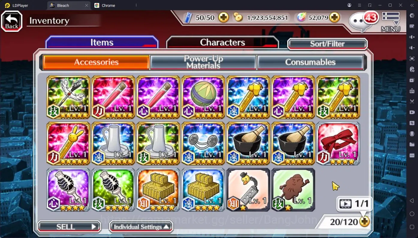 Bleach: Brave Souls Accounts High-End GLOBAL |52K 8