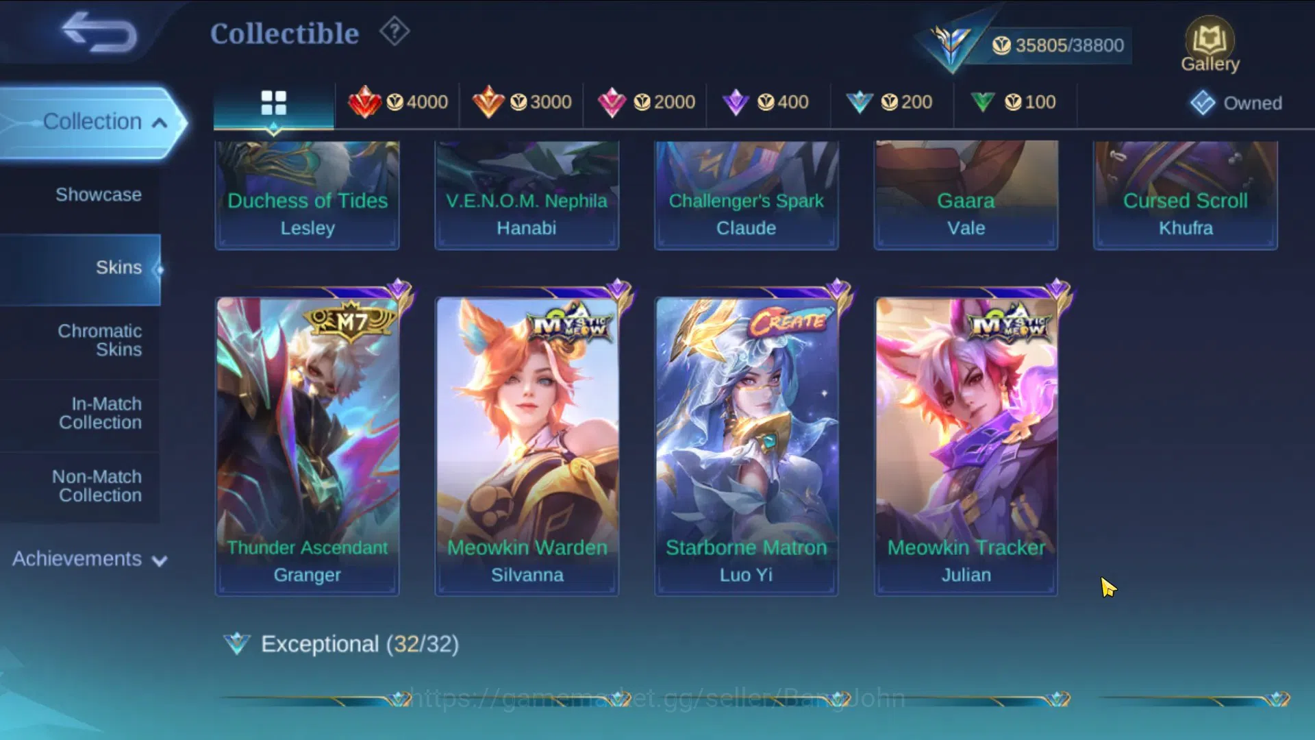 Mobile Legends: Bang Bang Accounts Global Hero 80, Skin 146, Ex Immo | Luckybox Alpha image 11