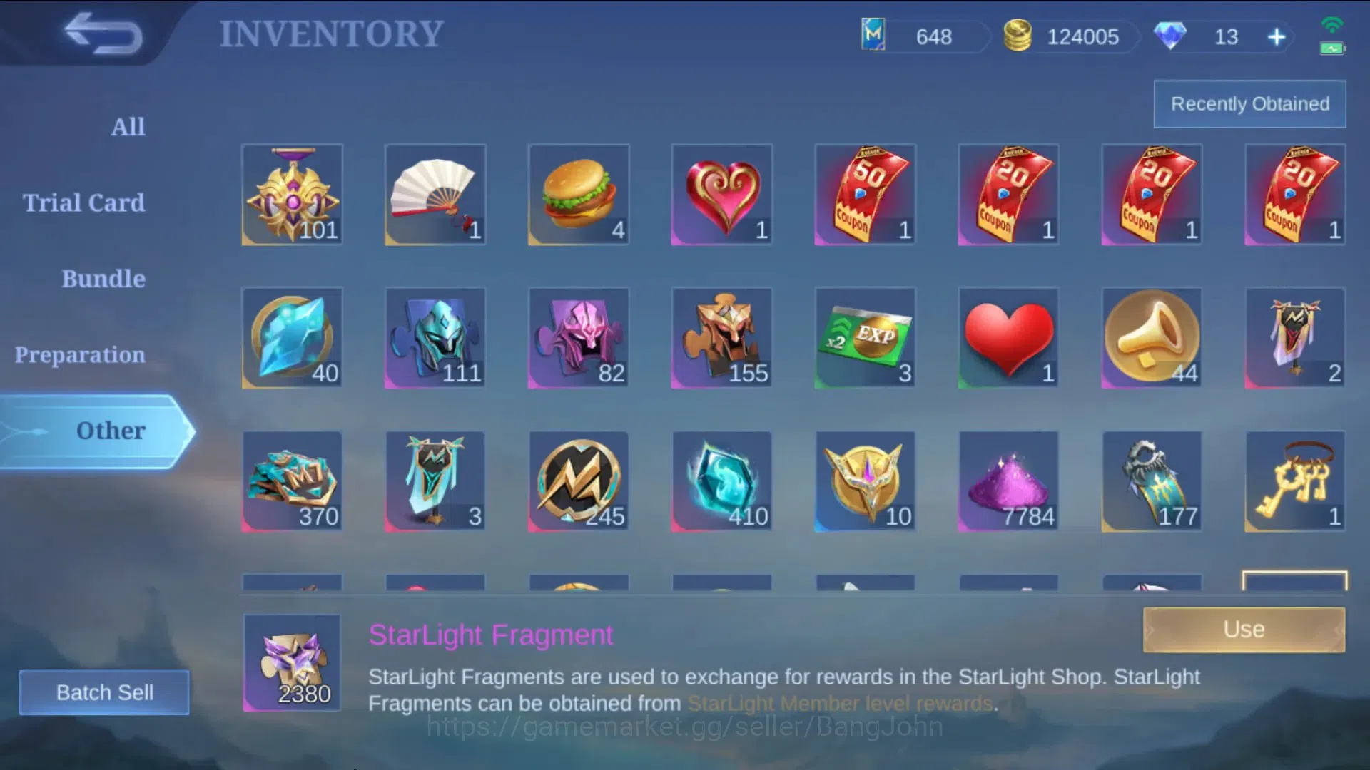 Mobile Legends: Bang Bang Accounts Global Hero 80, Skin 146, Ex Immo | Luckybox Alpha image 6