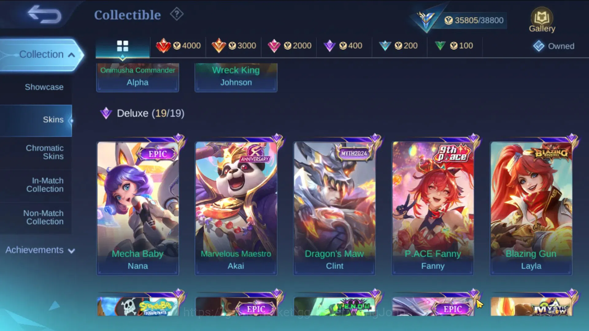 Mobile Legends: Bang Bang Accounts Global Hero 80, Skin 146, Ex Immo | Luckybox Alpha image 8