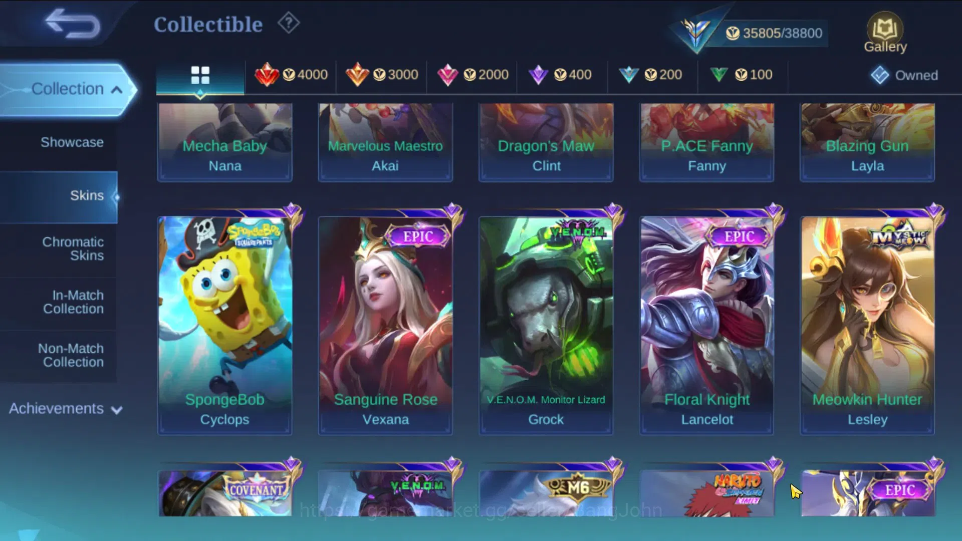 Mobile Legends: Bang Bang Accounts Global Hero 80, Skin 146, Ex Immo | Luckybox Alpha image 9
