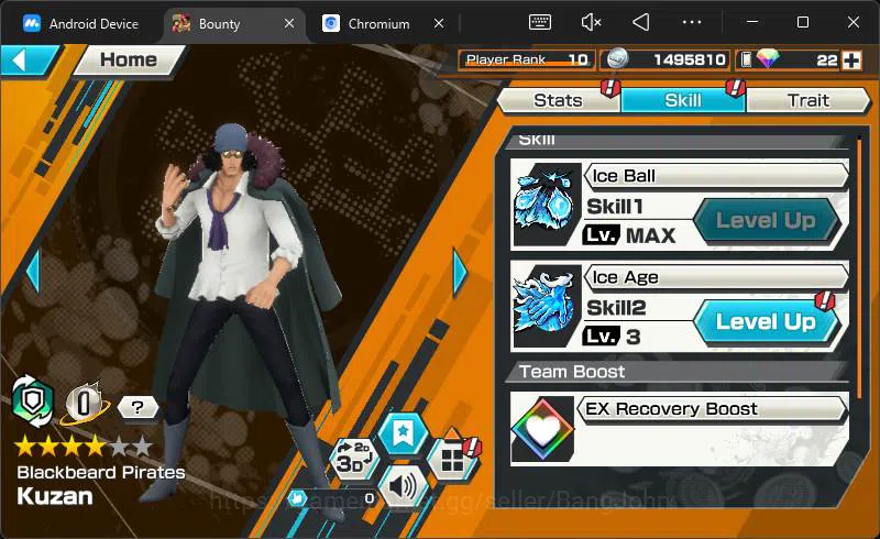 One Piece Bounty Rush Accounts Global | 5EX | 1MAX |the5elder saturn,BB kuzan ,SK image 4