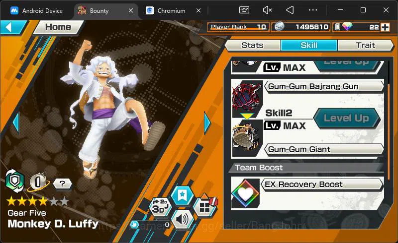 One Piece Bounty Rush Accounts Global | 5EX | 1MAX |the5elder saturn,BB kuzan ,SK image 6