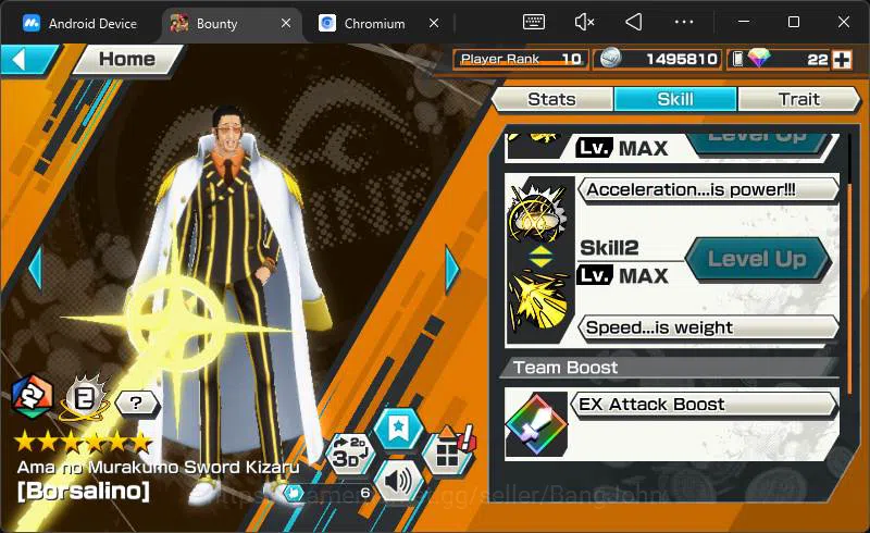 One Piece Bounty Rush Accounts Global | 5EX | 1MAX |the5elder saturn,BB kuzan ,SK image 7