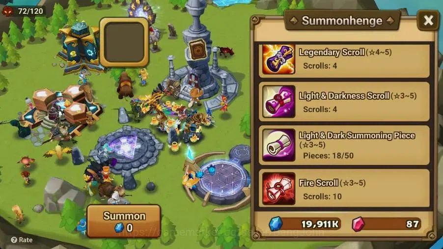 Summoners War: Sky Arena Accounts Starter GLOBAL | NB 5 TESHAR,Starter Gacha 115 12Y+160 11Y Scrool, 3 Legendary All 4
