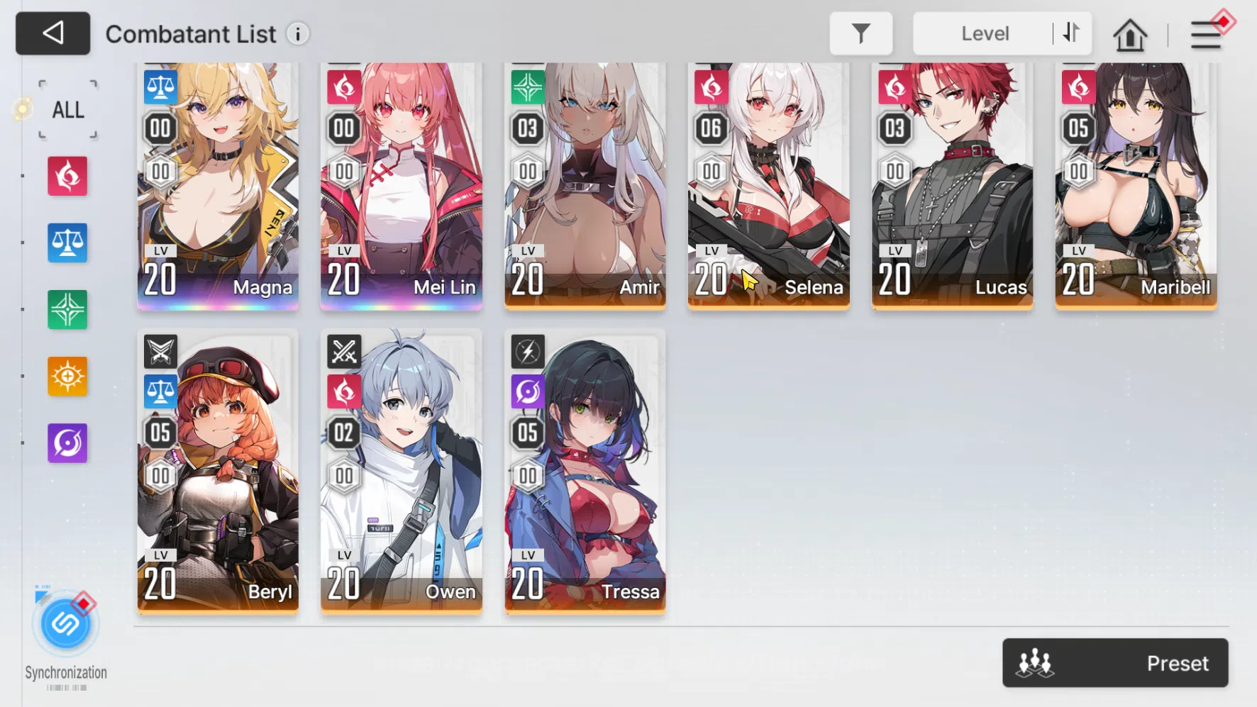 Chaos Zero Nightmare Accounts ASIA | Lv 55 | 10 Limit, Heidemarie EM 4, Nine, Ti image 10