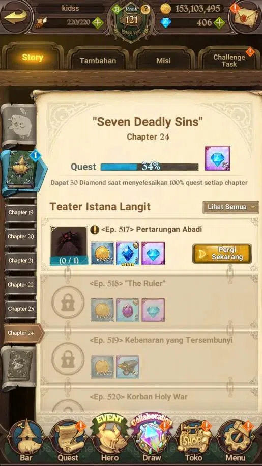 The Seven Deadly Sins: Grand Cross Accounts Endgame Asia | 7.7M GP |4 LR+13 UR|LR Mesis 1/6,RO Masness 4/6|UR Menor 1/6,ODK 3