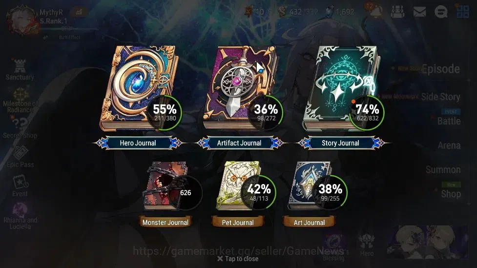 Epic Seven Accounts GLOBAL Unverif|NewEra|17 ML(LOTScales,RoLight,Hars image 3