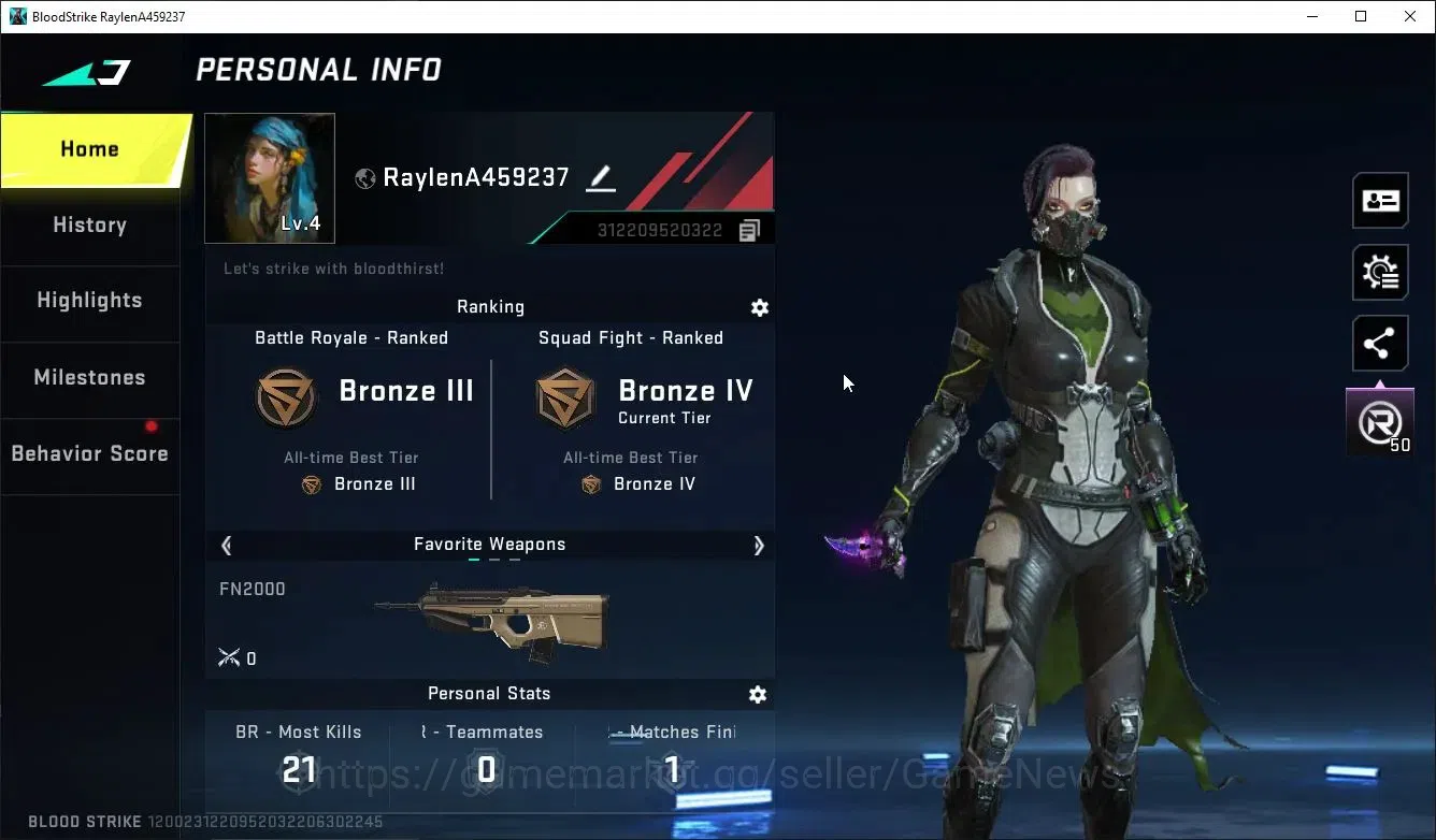Blood Strike Accounts ASIA|Collab TokRev [MCX,FN2000],7DS QBZ95|2 ULTRA  image 2