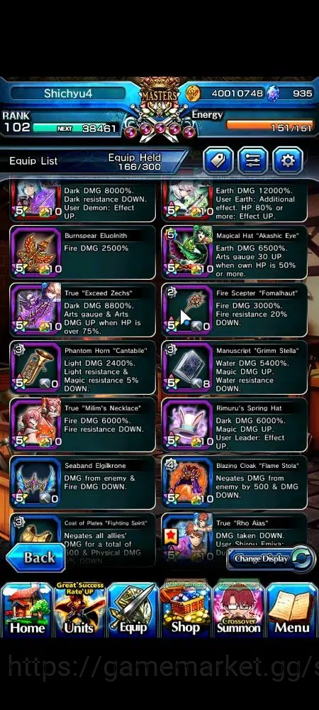 Grand Summoners Accounts Global|Rank 102|935 cc|15 Ascend+3 TW|Emiya+TW,S C image 11