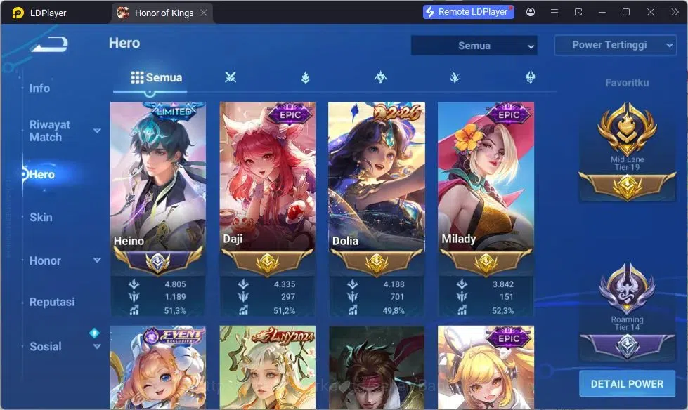 Honor of Kings Accounts GLOBAL|112HR|235SK|Mythic Diochan | Dolia Limited+ image 13