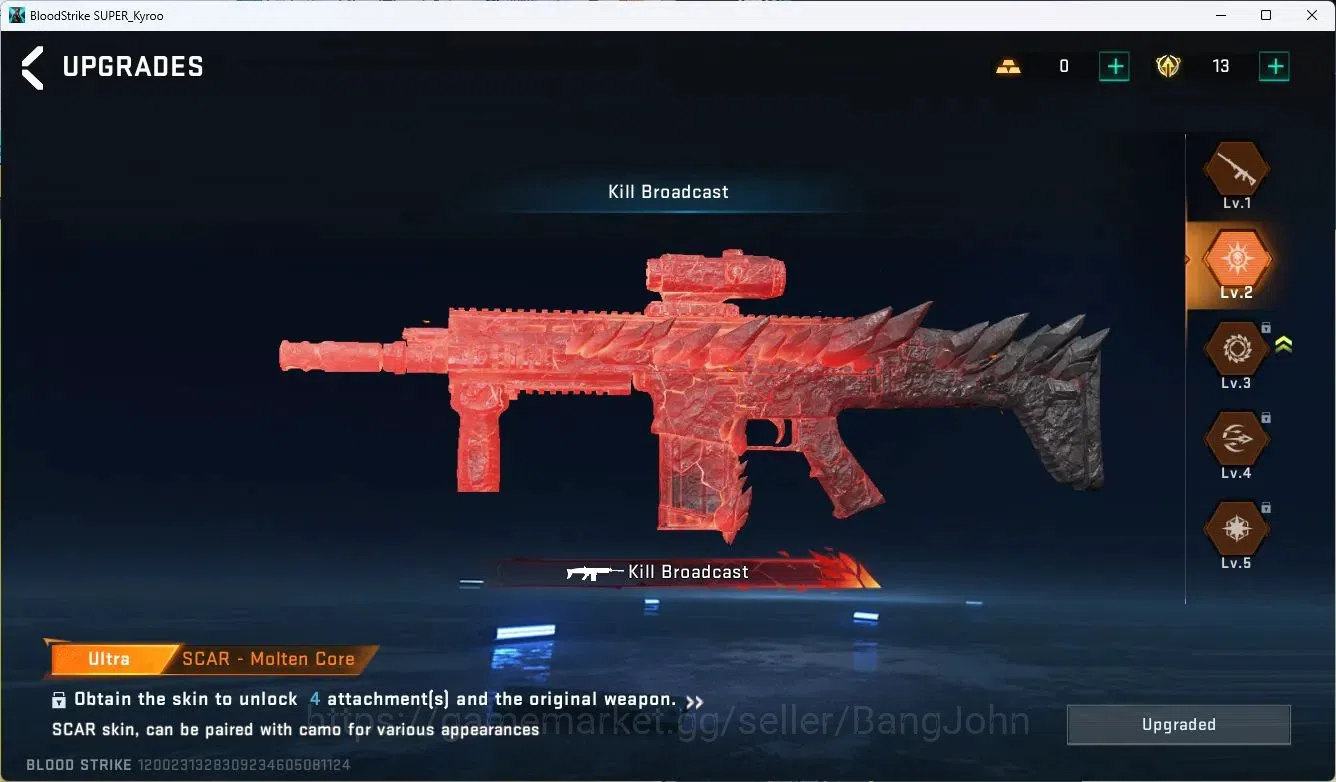 Blood Strike Accounts ASIA |EVOLVED=FAL|ULTRA=GALIL,SCAR,M4A1,URB|MORE D image 10