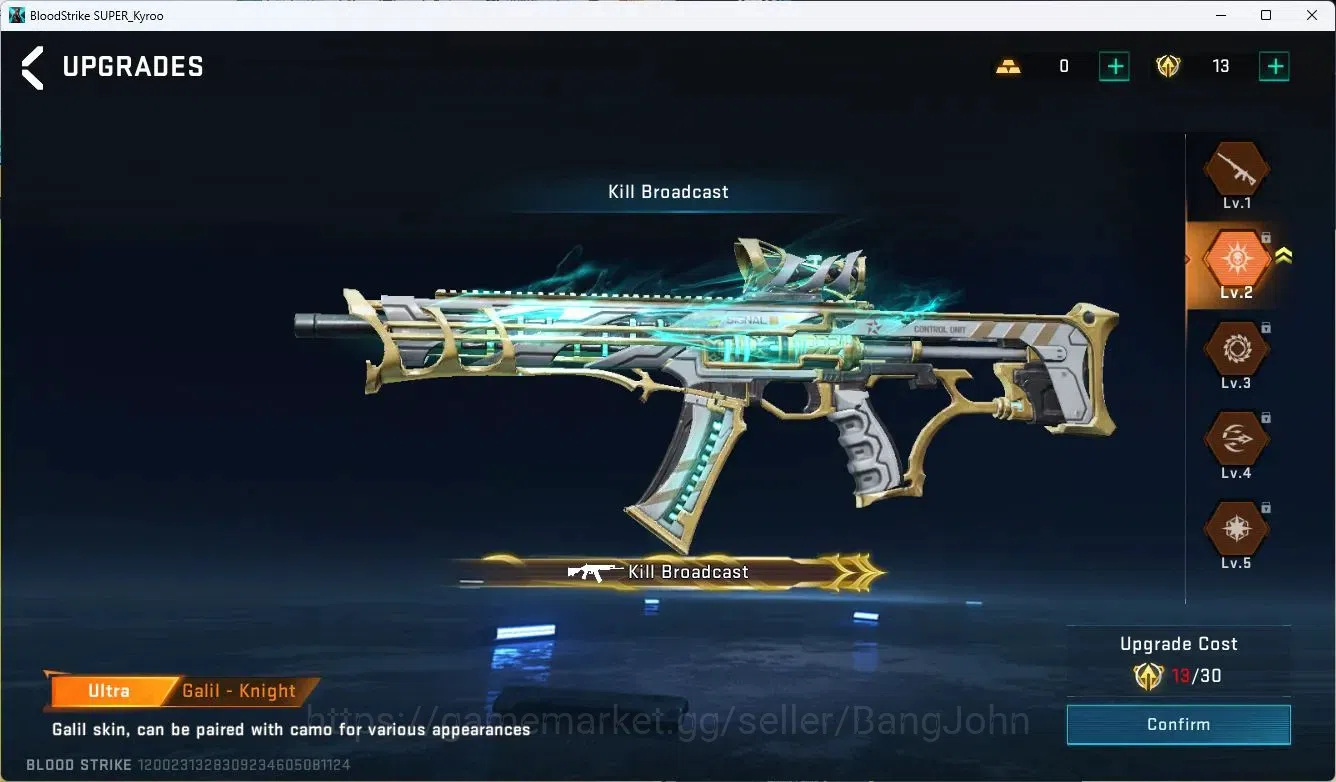 Blood Strike Accounts ASIA |EVOLVED=FAL|ULTRA=GALIL,SCAR,M4A1,URB|MORE D image 12